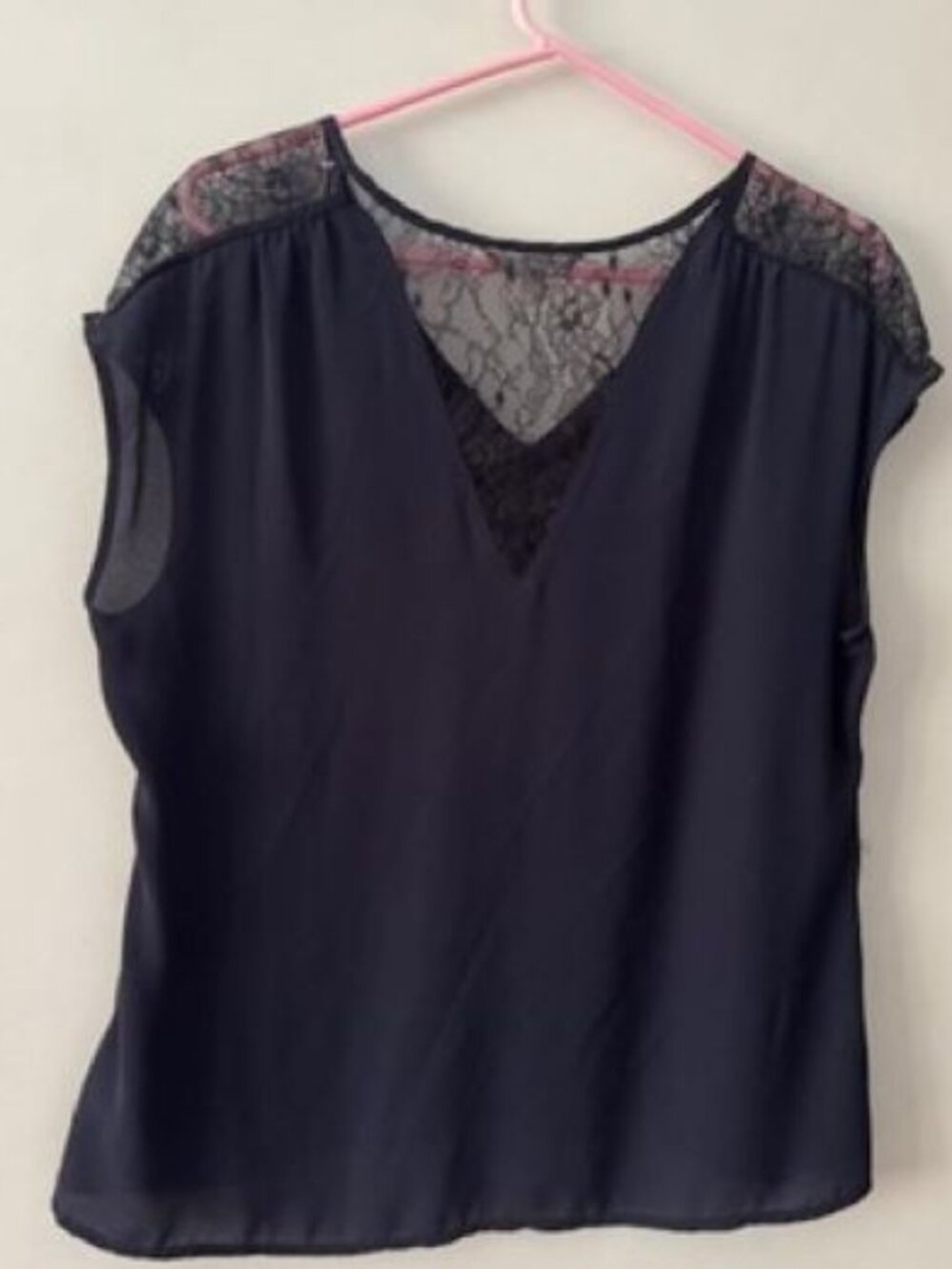 Banana Republic Blouse - Navy and Lace – Size L